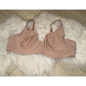 Soma Essentials Unlined Scoop Balconette Bra Underwire Womens 42C Pink